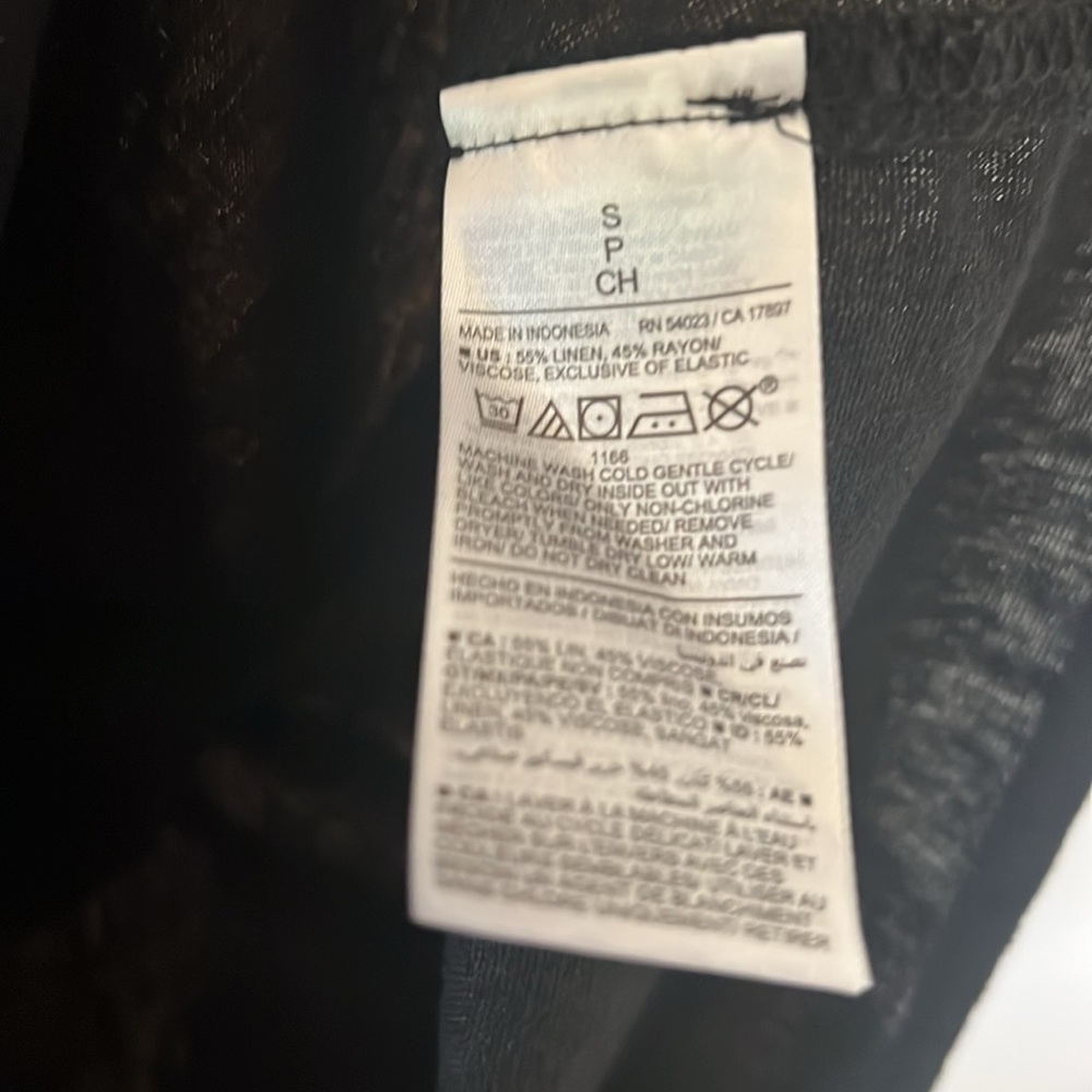 Old Navy Small Linen Black Mini Dress NWT - Picture 5 of 5
